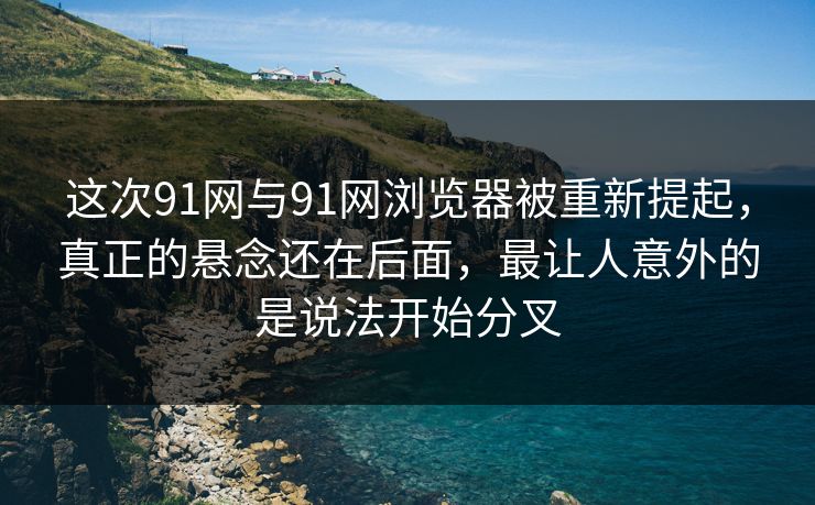 这次91网与91网浏览器被重新提起，真正的悬念还在后面，最让人意外的是说法开始分叉